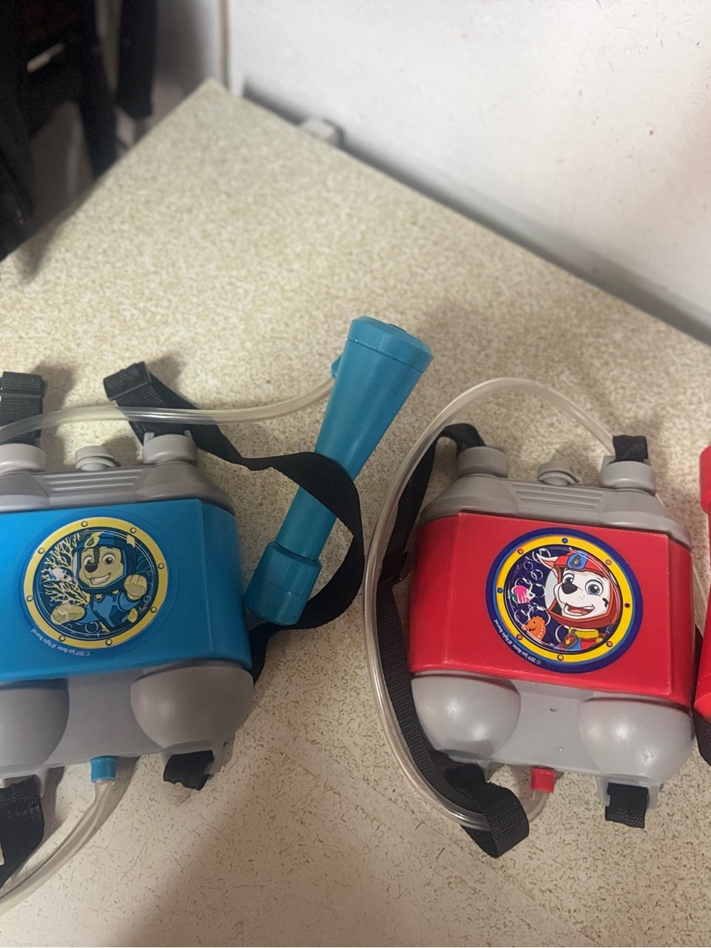 Paw Patrol Backpack Blasters - Blue & Red BOTH